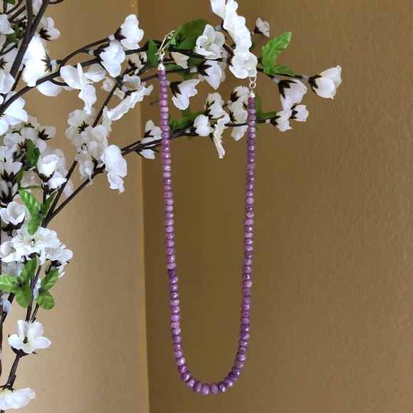 Jay King Jewelry - Natural Pink Sapphire Necklace 21 inch Silver Jay King